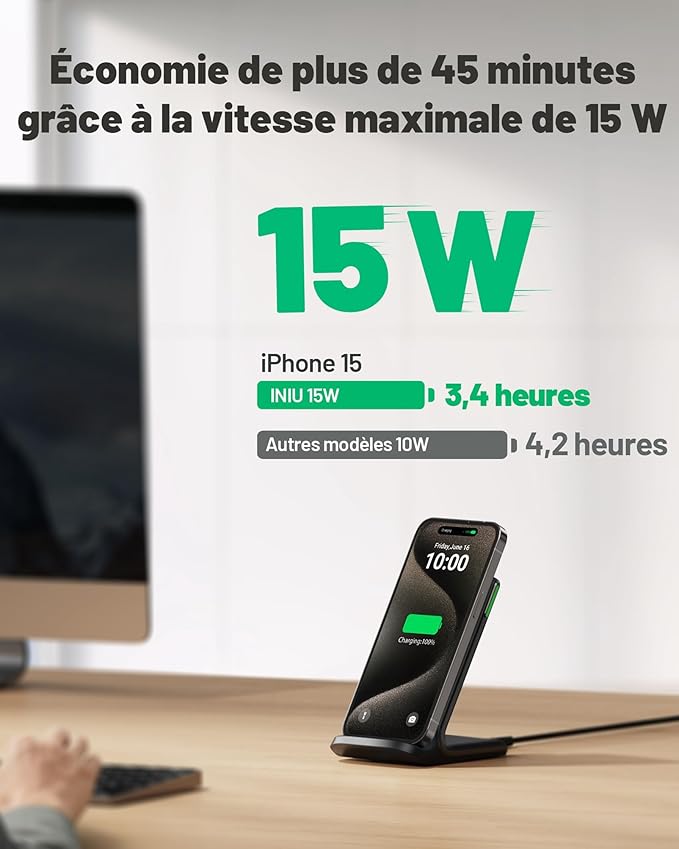 chargeur sans fil à induction INIU